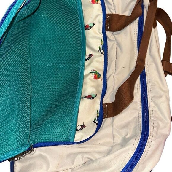 Vera Bradley Women's Lighten Up Wheeled Duffle Carry-on Luggage, birds Neutral, - Picture 10 of 10